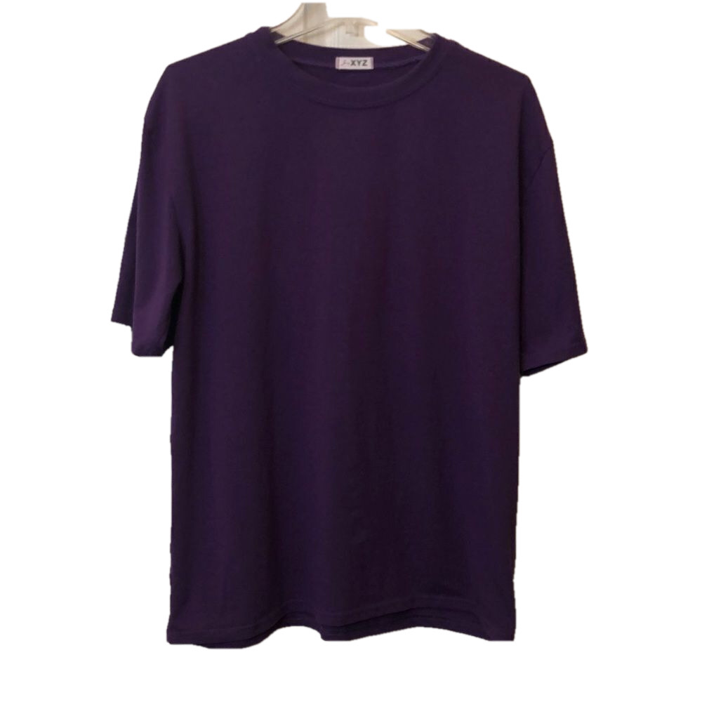 Xyz purple women’s t shirt crew neck. Very soft. Unisex Pit to Pit 22"